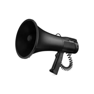 Megafone Krab KBMER25 / 80W / USB / com Sirene Auxiliar - Preto