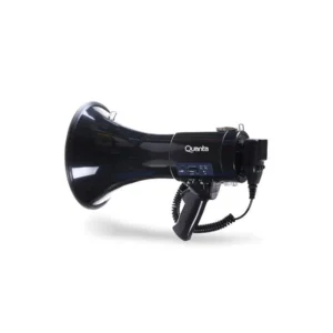Megafone Quanta QTMER250 de 250W com USB/Sirene/Auxiliar - Preto