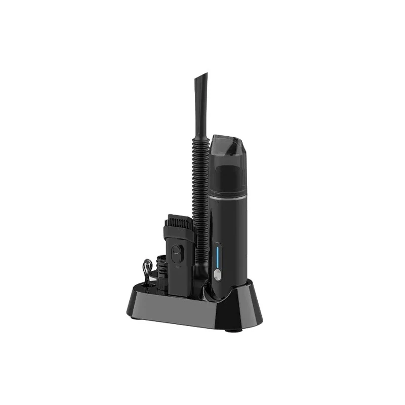 Aspirador de Pó Mini 4LIFE FL21Y-102 4 Em 1 / Inflador / Sucção / Soprador / 80W / 50ML / 2000MAH / Recarregável - Preto