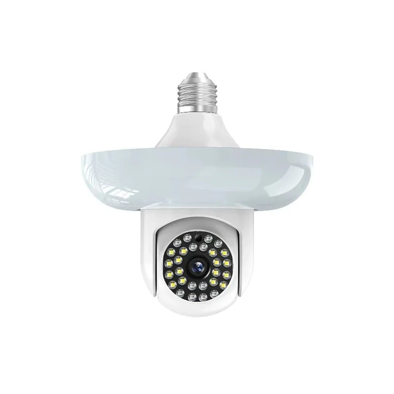 Lâmpada de Câmera de Segurança Mini 4LIFE N20-1 / Dual Band / 3MP / E26-E27 / Detecção Humana / Visão Noturna / App Tuya Smart Life - Branco