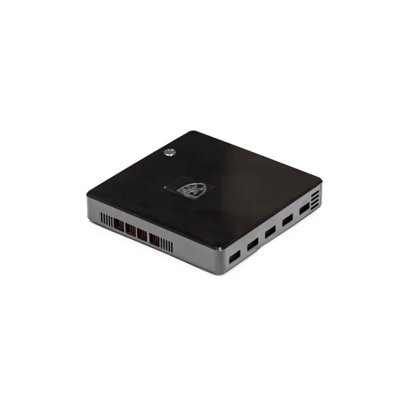 Mini PC Jlmin 3001 Intel Celeron 1007U, 2GB de RAM, 30GB SSD com Wi-Fi/ 2 USB 3.0/ 3 USB 2.0/ HDMI/ VGA/ LAN/ Microfone/ Auxiliar - Preto
