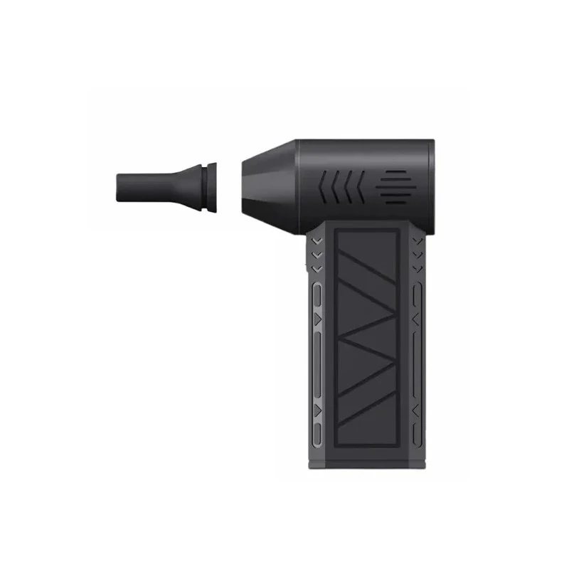 Mini Soprador de Ar Elétrico Sem Fio 46270 / 130.000 RPM / Lanterna / Recarregável - Preto