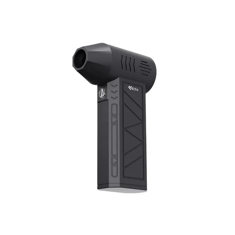 Mini Soprador de Ar Elétrico Sem Fio 4LIFE FL2390 Super Fan / 110.000 RPM / Lanterna / Recarregável - Preto