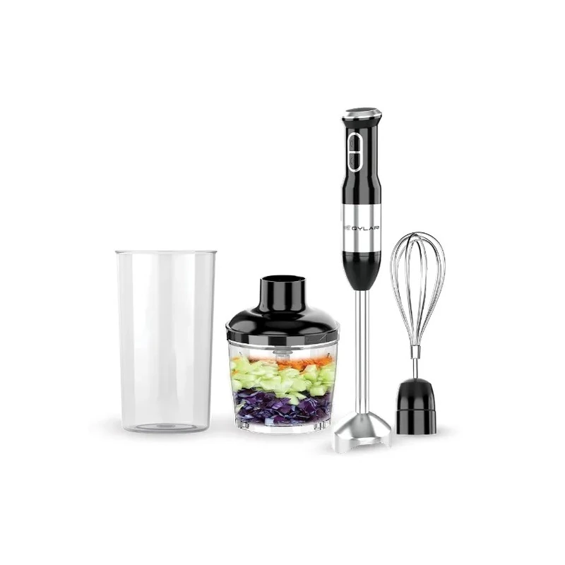 Liquidificador Elétrico Qylar Quick Mixer / 3 Em 1 / 400W / 2 Velocidades / 220-240V ~ 50/ 60HZ - Inox