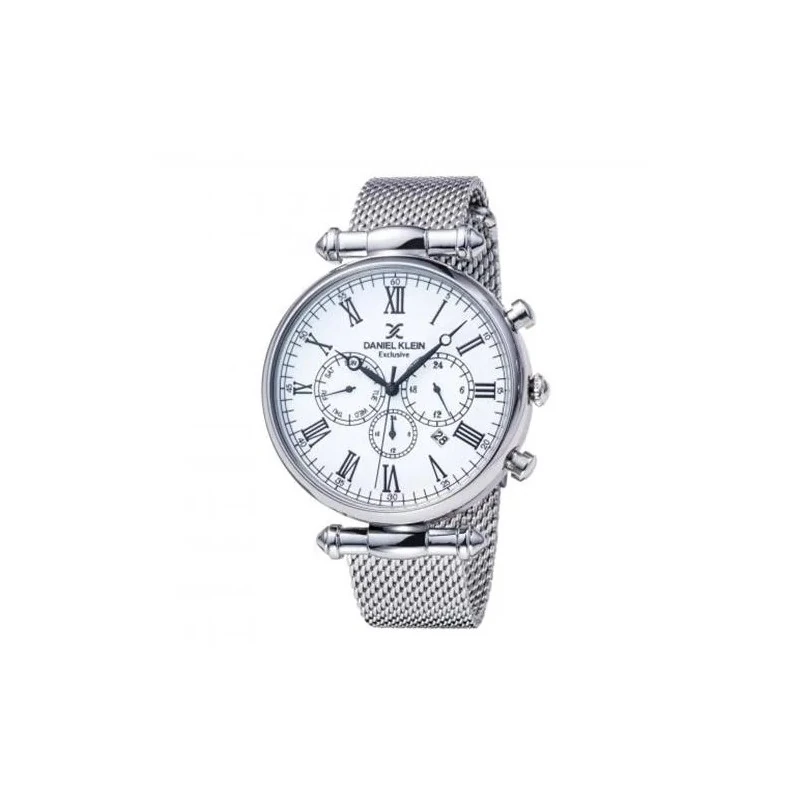 Relógio Analógico Daniel Klein Exclusive DK11829-1 Masculino, Metal - Prata