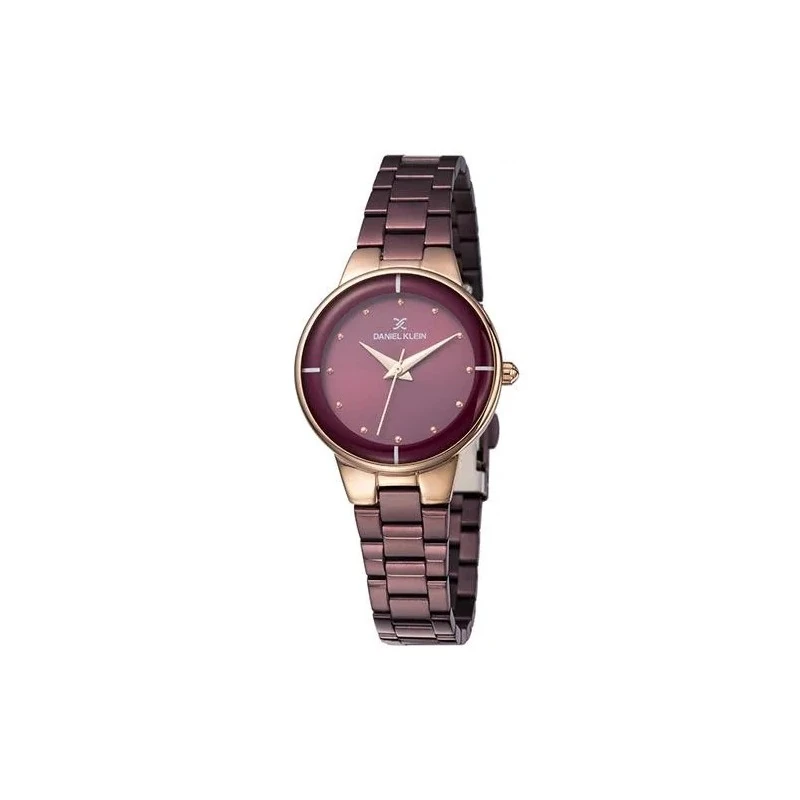 Relógio Analógico Daniel Klein Premium DK11889-5 Feminino, Metal - Roxo e Rosa Ouro