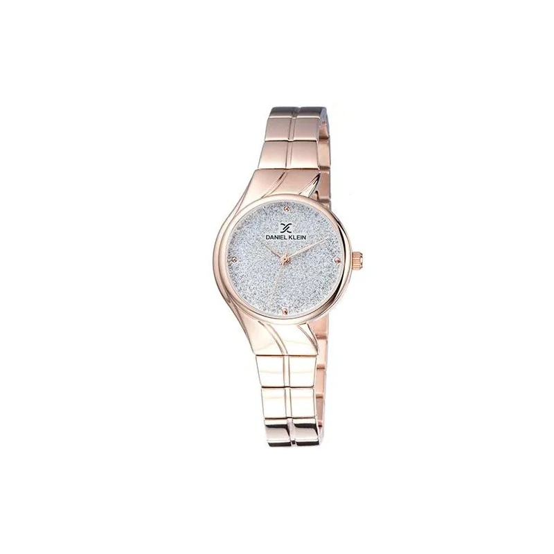 Relógio Analógico Daniel Klein Premium DK11910-2 Feminino Pulseira de Aço Inoxidável - Rosa Ouro