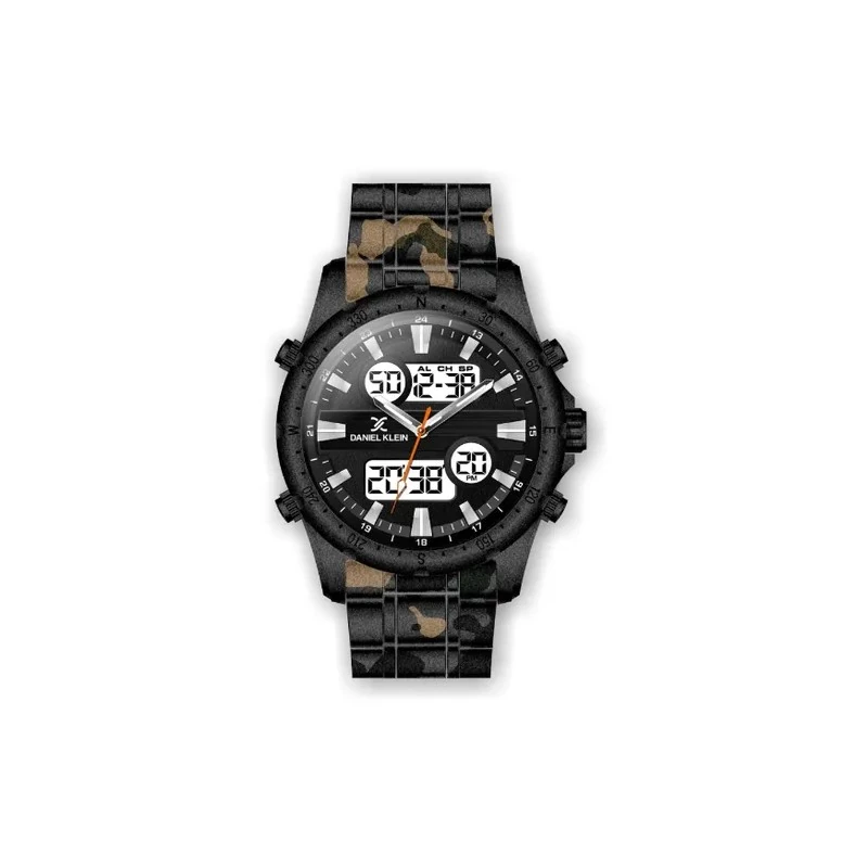Relógio Analógico-Digital Masculino Daniel Klein D Time DK.1.12329-4 - Camuflado