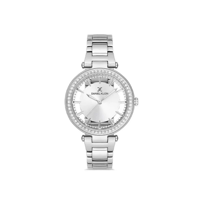 Relógio Analógico Feminino Daniel Klein DK.1.12681-1 Premium Ladies / Pulseira de Aço Inoxidável - Prata