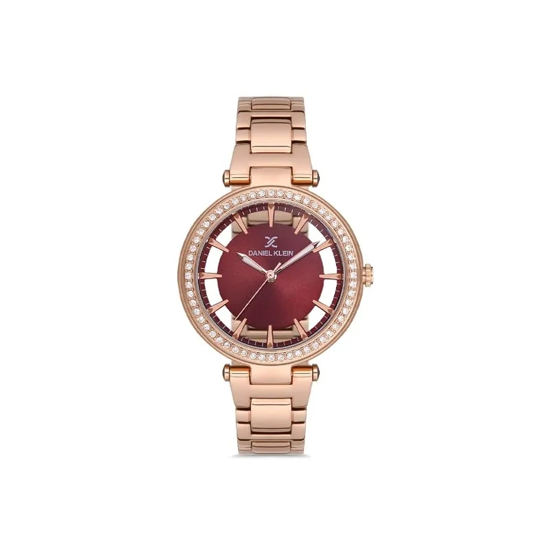 Relógio Analógico Feminino Daniel Klein DK.1.12681-2 Premium Ladies / Pulseira de Aço Inoxidável - Rose Gold