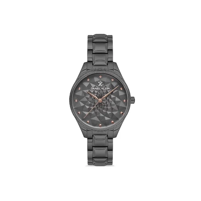 Relógio Analógico Feminino Daniel Klein DK.1.12684-5 Premium Ladies / Pulseira de Aço Inoxidável - Preto