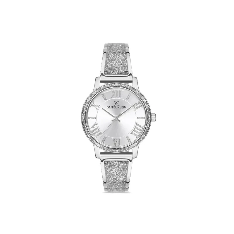 Relógio Analógico Feminino Daniel Klein DK.1.12726-3 Premium Ladies - Pulseira de Aço Inoxidável - Prata