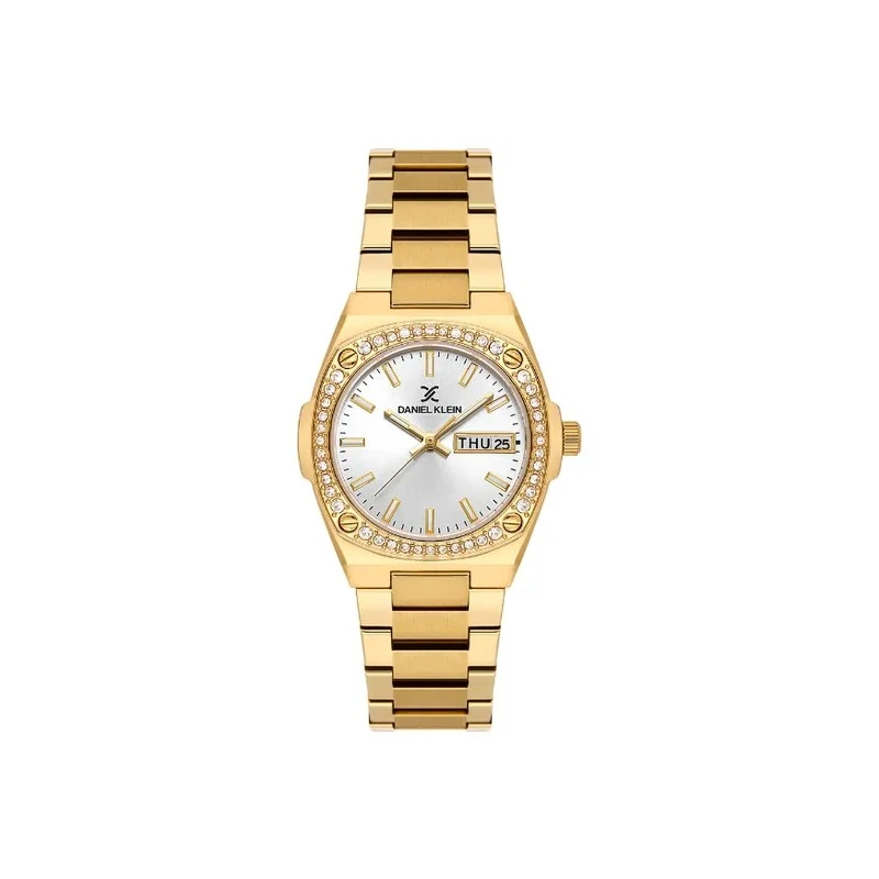 Relógio Analógico Feminino Daniel Klein DK.1.14122-2 Premium Lady / Pulseira de Aço Inoxidável - Gold