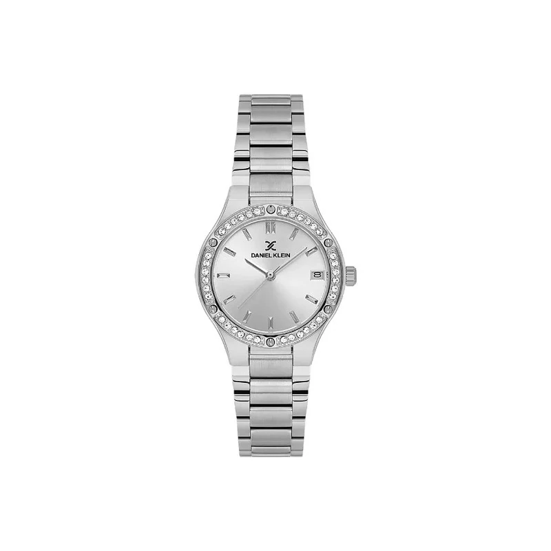 Relógio Analógico Feminino Daniel Klein DK.1.14160-1 Premium Lady / Pulseira de Aço Inoxidável - Prata