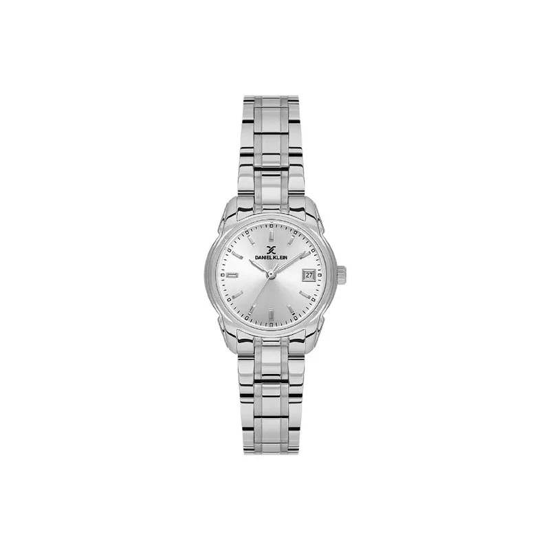 Relógio Analógico Feminino Daniel Klein DK.1.14187-1 Premium Lady / Pulseira de Aço Inoxidável - Prata
