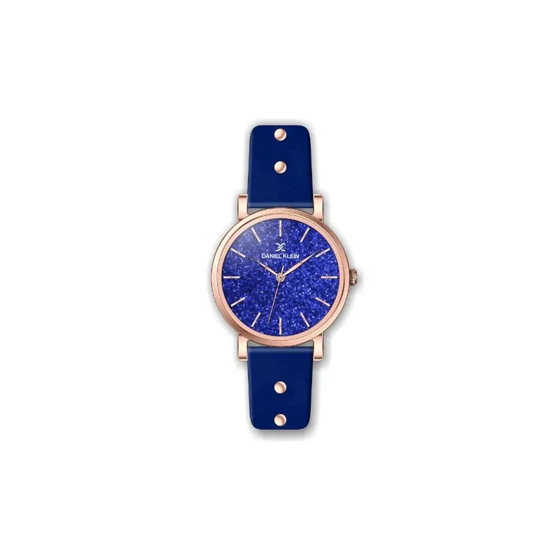 Relógio Analógico Feminino Daniel Klein Premium DK.1.12451-5 - Rosa Ouro e Azul