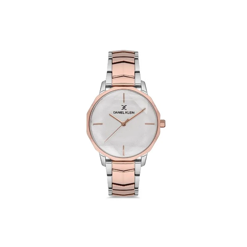 Relógio Analógico Feminino Daniel Klein Premium DK.1.12555-5 - Rosa Ouro/Prata