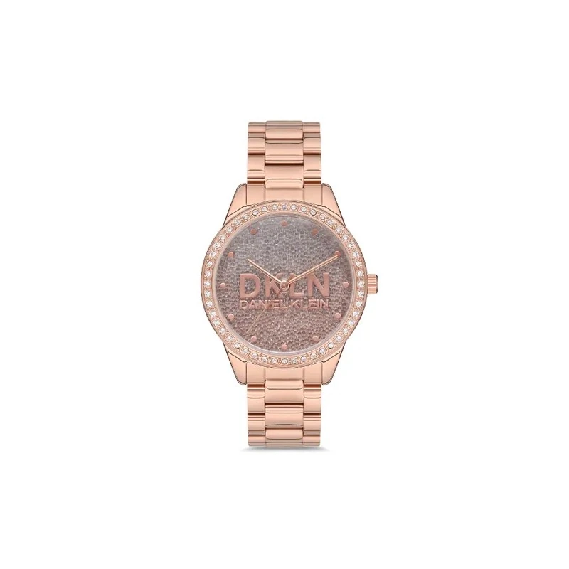 Relógio Analógico Feminino Daniel Klein Premium DK.1.12565-6 - Rosa Ouro