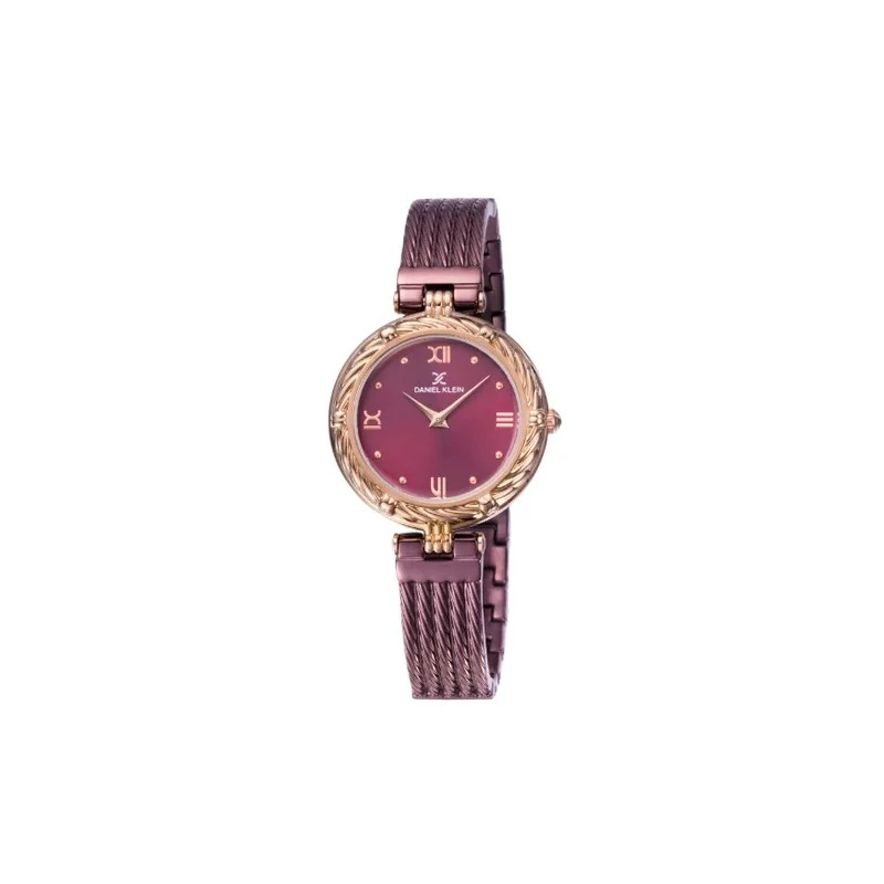 Relógio Analógico Feminino Daniel Klein Premium DK11966-7 - Roxo/Rosa Dourado