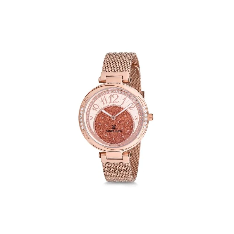 Relógio Analógico Feminino Daniel Klein Premium DK12094-3 - Rosa Ouro