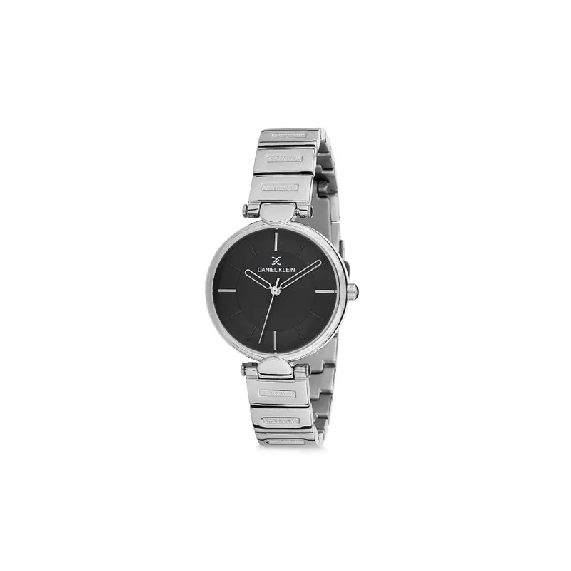 Relógio Analógico Feminino Daniel Klein Premium DK12190-7 - Prata e Preto