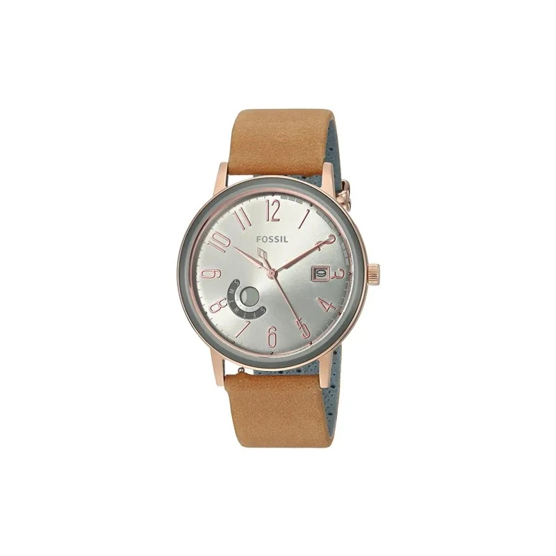 Relógio Analógico Fossil Vintage ES4266 Feminino, Couro - Marrom, Verde