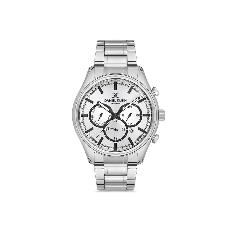 Relógio Analógico Masculino Daniel Klein DK.1.12673-1 Exclusive Gents / Pulseira de Aço Inoxidável - Prata