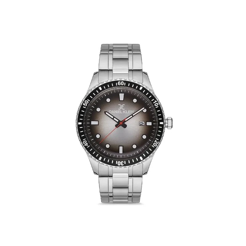 Relógio Analógico Masculino Daniel Klein DK.1.12682-1 Premium Gents / Pulseira de Aço Inoxidável - Prata/Preto