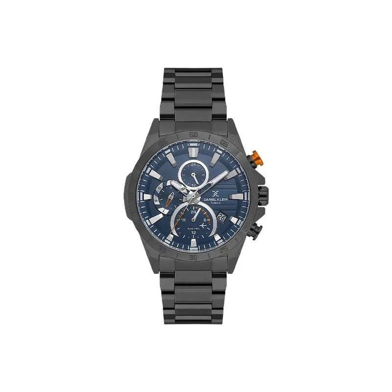 Relógio Analógico Masculino Daniel Klein DK.1.13992-4 Exclusive Gent / Pulseira de Aço Inoxidável - Preto/Azul