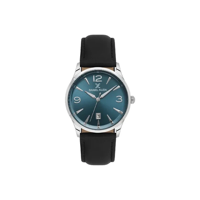 Relógio Analógico Masculino Daniel Klein DK.6.14034-3 Premium Gent / Pulseira de Couro - Preto/Prata