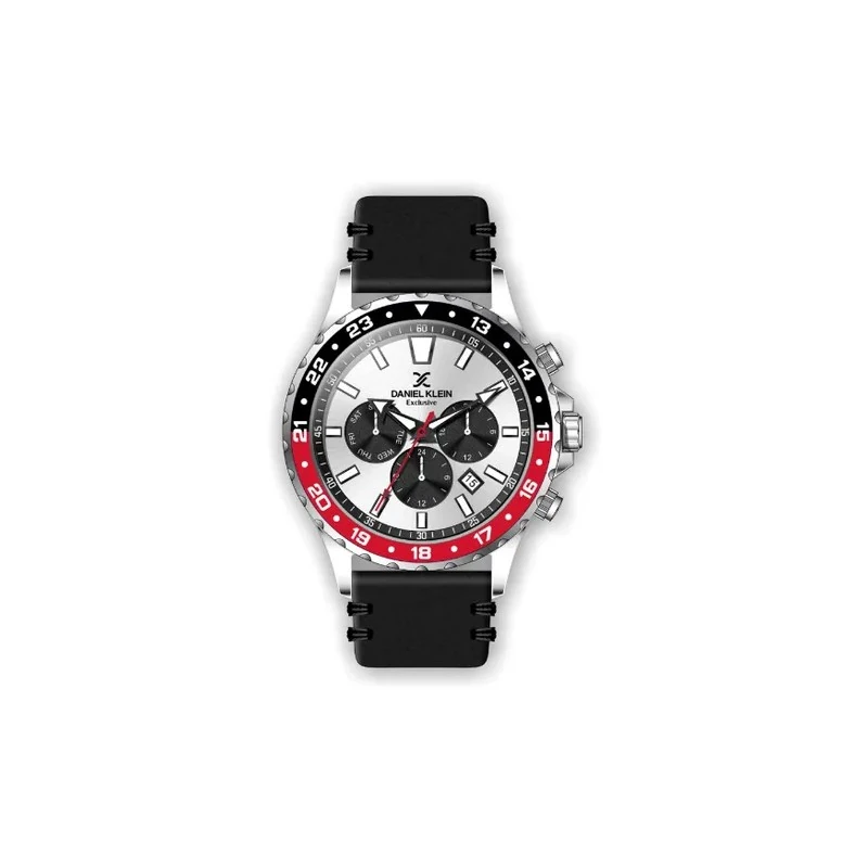 Relógio Analógico Masculino Daniel Klein Exclusive DK.1.12347-2 - Prata e Preto