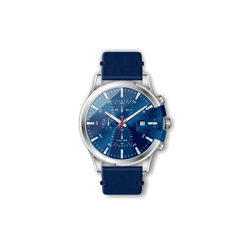 Relógio Analógico Masculino Daniel Klein Exclusive DK.1.12461-2 - Prata e Azul
