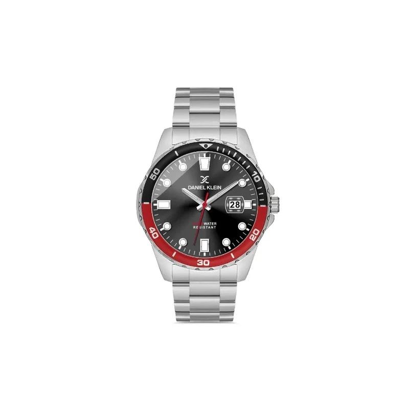 Relógio Analógico Masculino Daniel Klein Premium DK.1.12572-2 - Prata/Preto