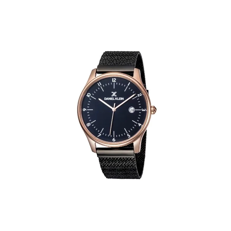 Relógio Analógico Masculino Daniel Klein Premium DK11971-5 - Preto/Rosa Ouro