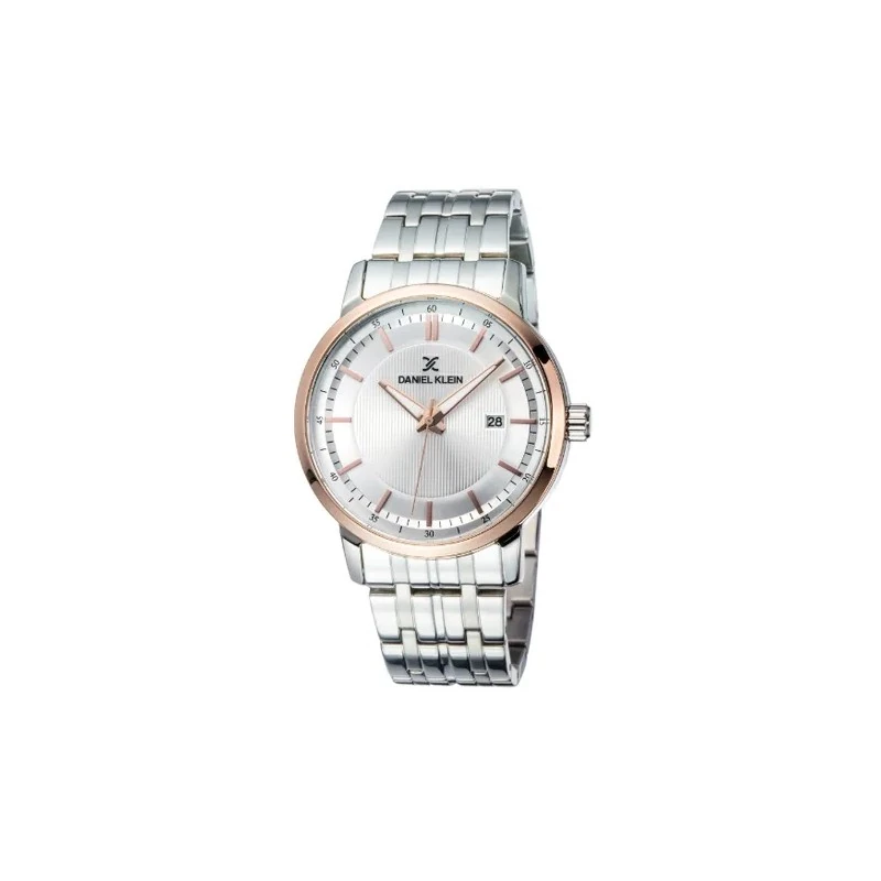 Relógio Analógico Masculino Daniel Klein Premium DK12003-3 - Rosa Ouro/Prata