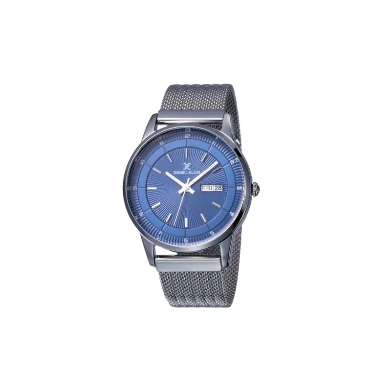 Relógio Analógico Masculino Daniel Klein Premium DK12017-2 - Prata e Azul