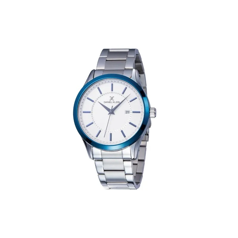 Relógio Analógico Masculino Daniel Klein Premium DK12020-6 - Prata e Azul