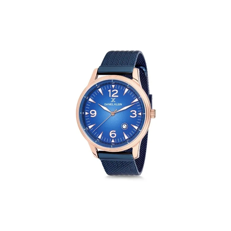 Relógio Analógico Masculino Daniel Klein Premium DK12167-2 - Dourado e Azul