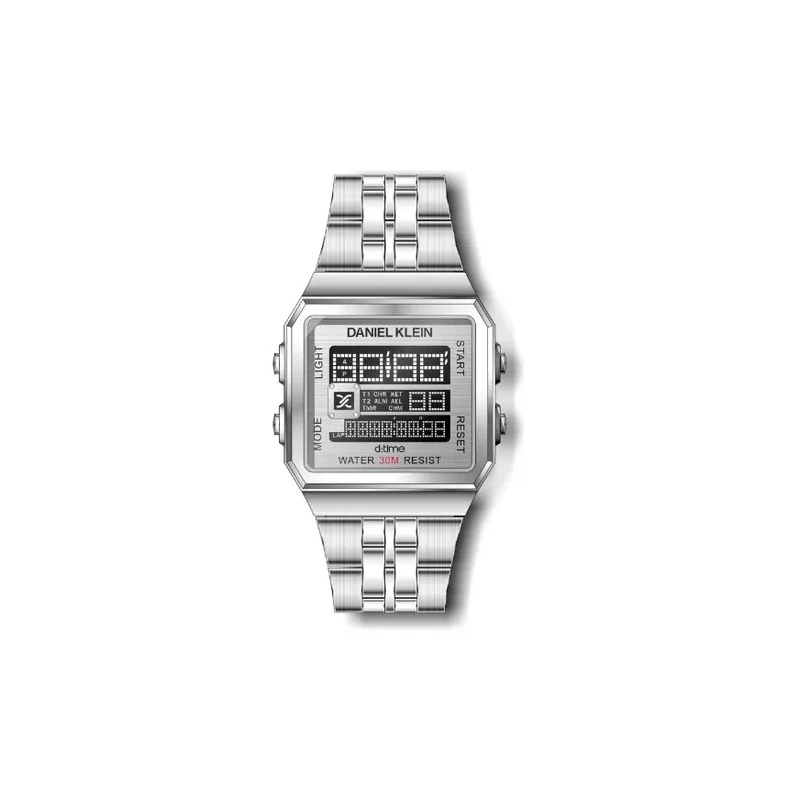 Relógio Digital Masculino Daniel Klein D:Time DK.1.12274-1 - Prata