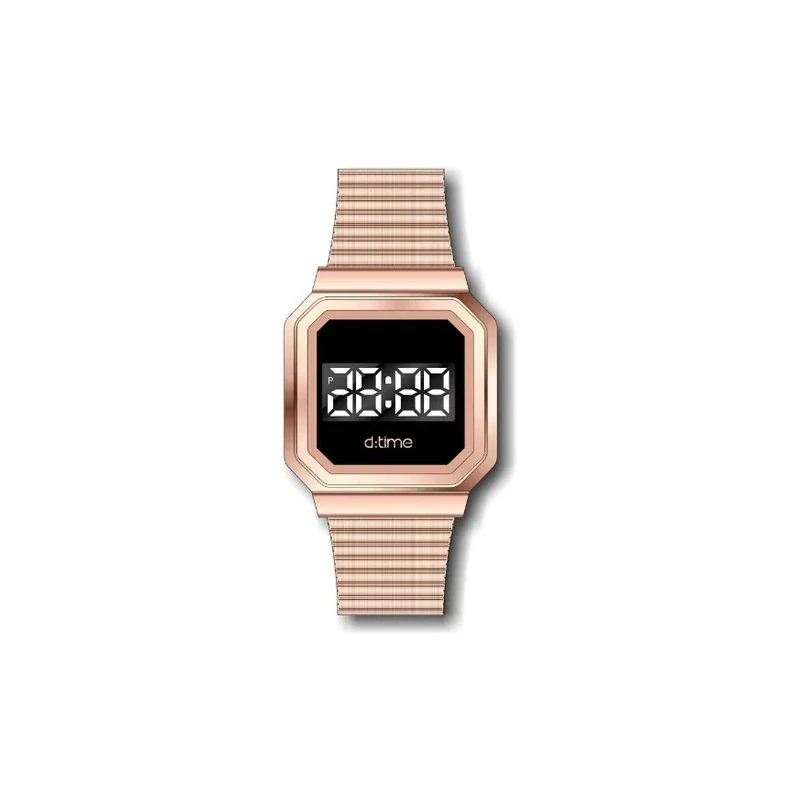 Relógio Digital Masculino Daniel Klein D Time DK.1.12323-2 - Rosa Ouro