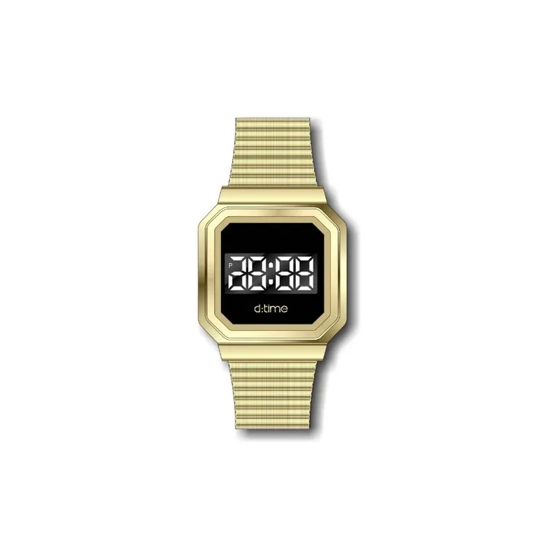 Relógio Digital Masculino Daniel Klein D Time DK.1.12323-3 - Dourado