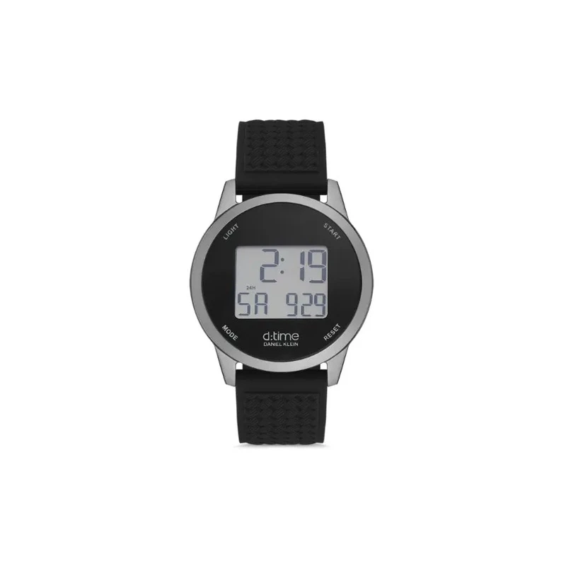 Relógio Digital Masculino Daniel Klein D:Time DK.1.12640-1 - Prata/Preto