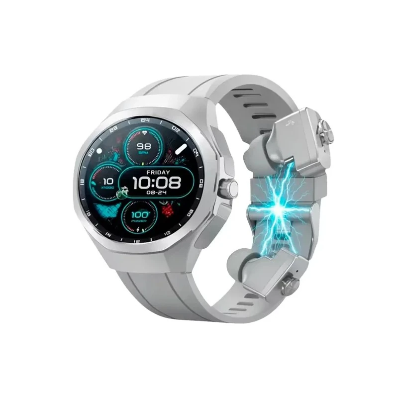 Relógio Smartwatch G-Tide R9 Edge com Bluetooth / À Prova D'Água / com Pulseiras Extras - Prata