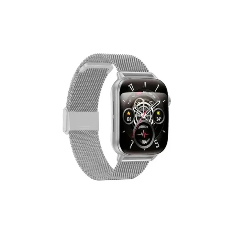 Relógio Smartwatch G-Tide S6 Pro com Bluetooth + Pulseiras Extra - Prata