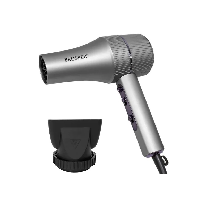 Secador de Cabelo Prosper P-6900 / 3 Temperaturas / 2 Velocidades / 4800W / 220-240V ~ 50/ 60HZ - Prateado