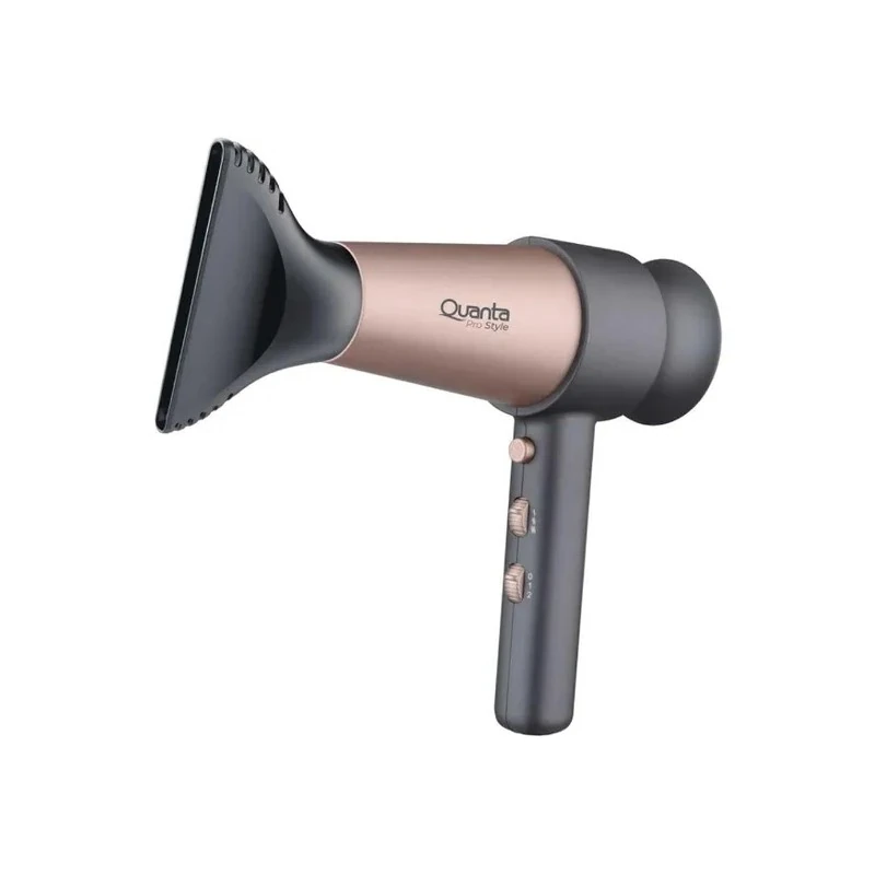 Secador de Cabelo Quanta QTSPS200 / 3 Temperaturas / 2 Velocidades / 2000W / 220V - Rosa/Cinza