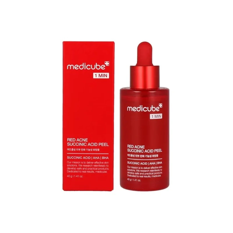 Hidratante Facial Medicube Red Acne Succinic Acid Peel / 40G