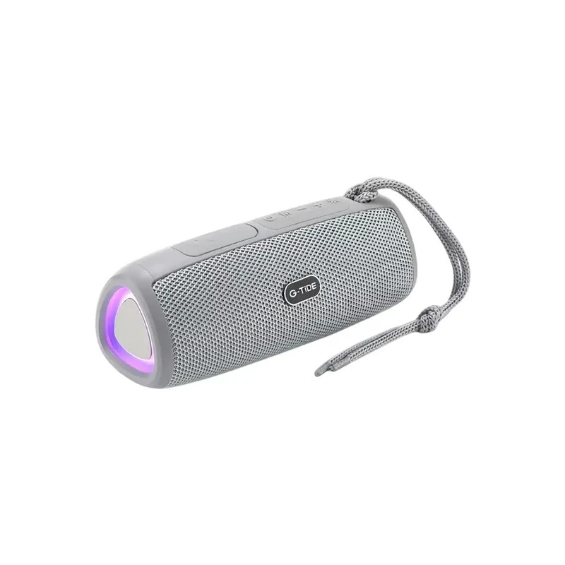 Caixa de Som G-Tide SH20 / 10W / 1500MAH / Bluetooth / Auxiliar / USB - Cinza