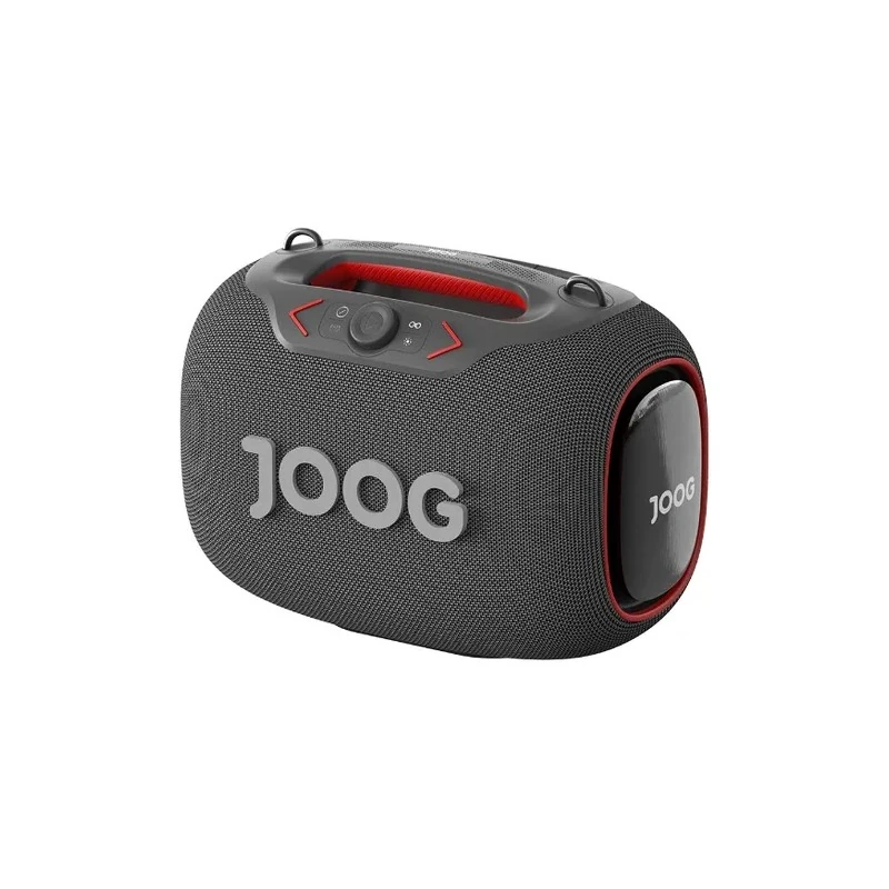 Caixa de Som Joog Pair 1000 com 2 Microfones Sem Fio / 130W / IPX6 / Bluetooth - Cinza (Tripé Não Incluído)