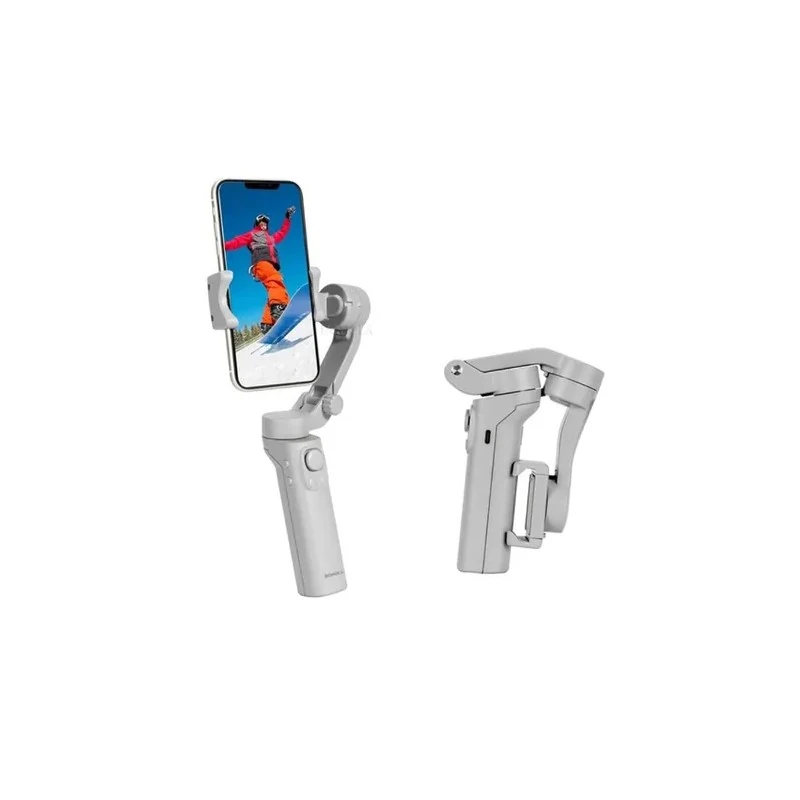 Gimbal Estabilizador de 3 Eixos Dobrável F5 com Tripé / 3000mAh - Cinza